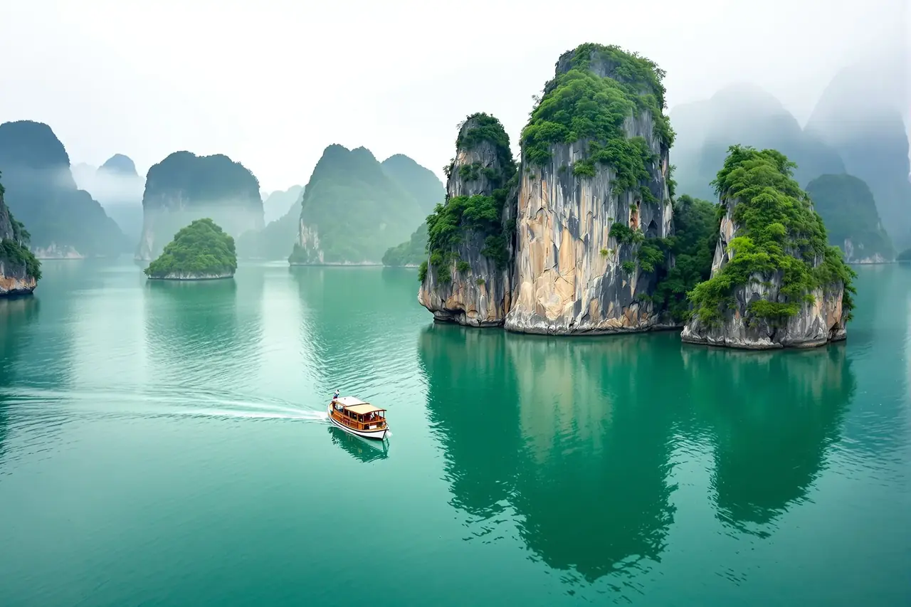 下龙湾：水墨画里的航行